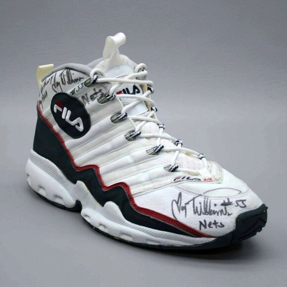 FILA Jayson Williams #55 Nets Autographed Game Worn Signed Basketball Sneakers main image 11